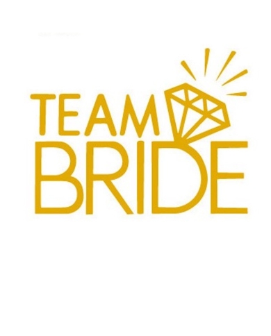 Tattoo 'Team Bride Diamond' - gold
