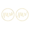 Suspensions en bois 'Mr & Mrs'