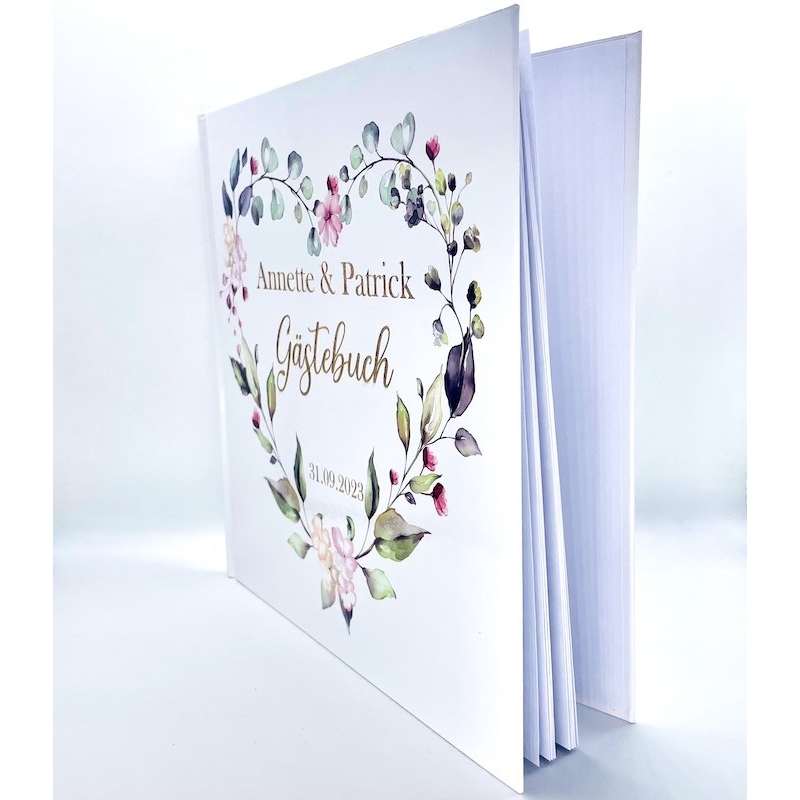 Livre d’or personnalisé 'Mariage végétal' - The-Weddingshop