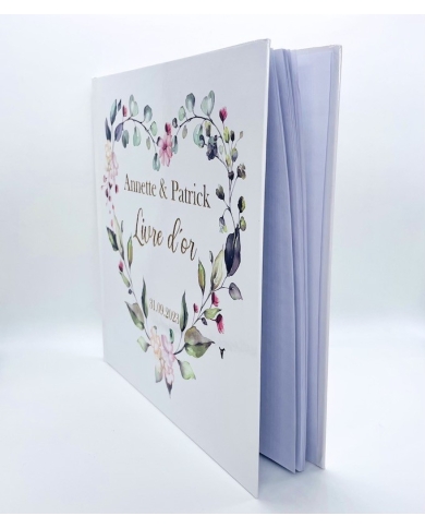 Livre d’or personnalisé 'Mariage végétal' - The-Weddingshop