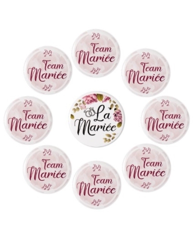 Button-Set 'Team Mariée'