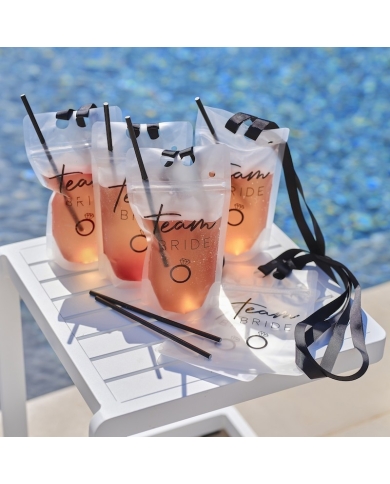 Trinkbeutel 'Team Bride' (6 Stück)