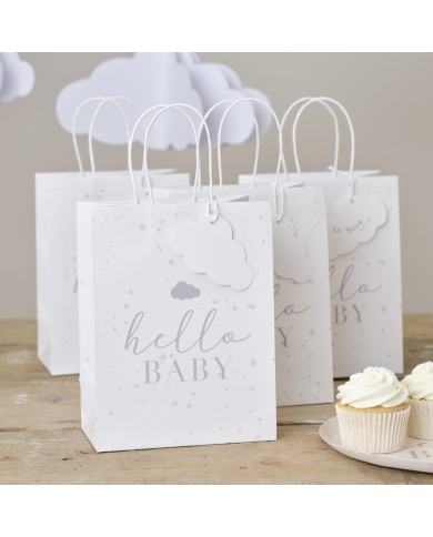 Geschenkttaschen 'Hello Baby' (5 Stück)