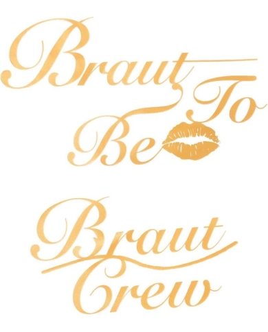 8 Photo thermocollant 'Braut Crew'