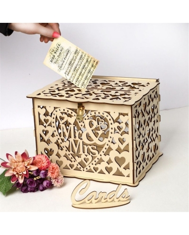 Briefbox 'Mr & Mrs' - Holz