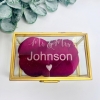 Personalisierte Ringbox aus Glas 'Mr & Mrs'
