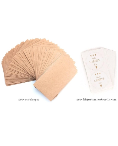 Freudentränen-Set  - Französisch (100 Stück) - The-Weddingshop