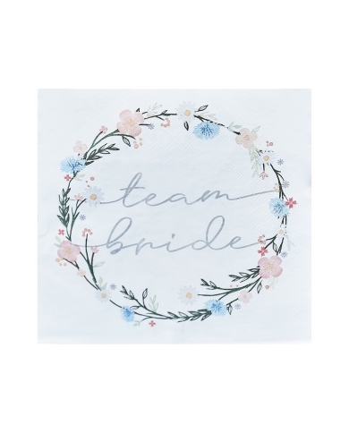 Serviettes à pois Team Bride