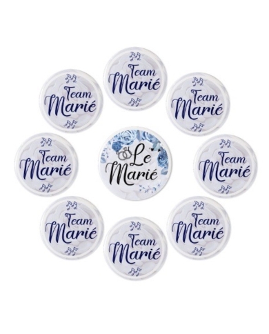 Button-Set 'Team Marié'