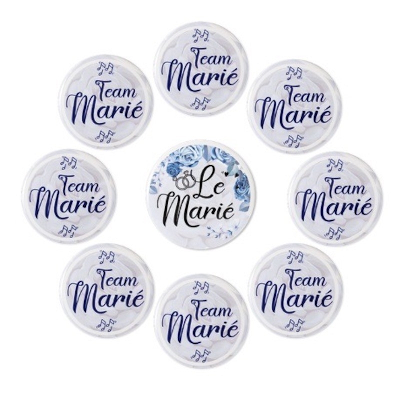 Badge-Kit 'Team Marié' - The-Weddingshop