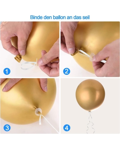 Ballon Zubehör - 25 Ballonverschlüsse  - The Weddingshop