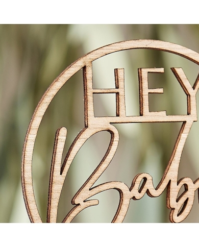 Cake Topper 'Hey Baby'