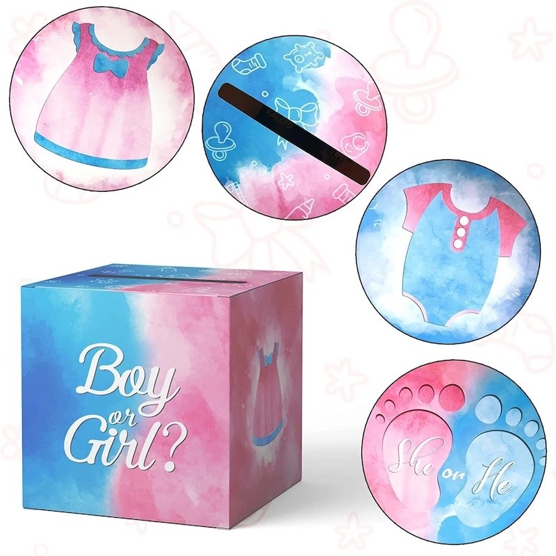 Babyshower -Jeu de vote pour le sexe 'Boy or Girl' - The-Weddingshop