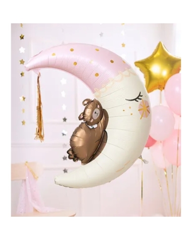 Ballon 'Ourson et lune' en Aluminium
