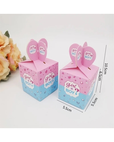 Cadeau invité Babyshower - 10 boîtes à dragées 'Girl or Boy' - The-Weddingshop