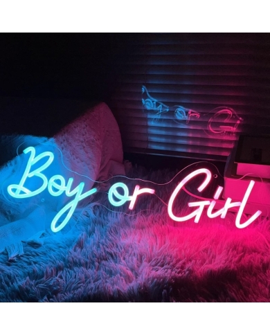 LED néon 'Boy or Girl' (54 x 19,5 cm)