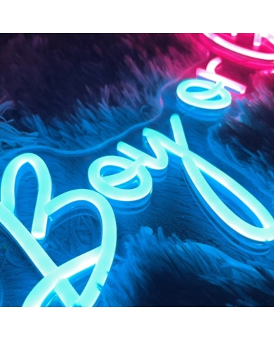 Neon LED 'Boy or Girl' (54 x 19,5 cm)