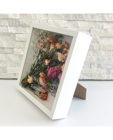 Bilderrahmen 'mon bouquet de mariée' personalisiert