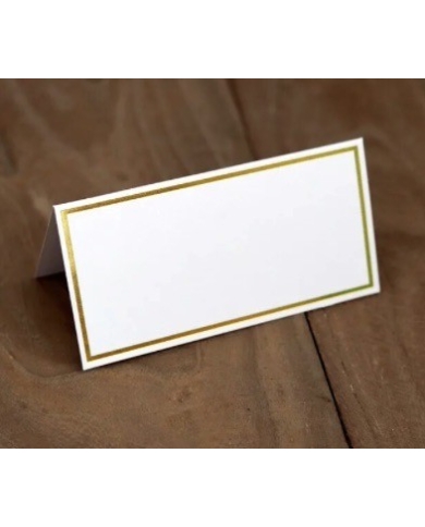 Cartes de table avec bord doré (10 pièces) - The-Weddingshop