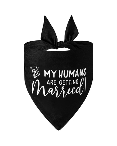 Hunde-Bandana 'My humans are getting married' - The-Weddingshop