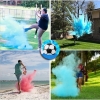 Gender Reveal Fussball mit Pulver