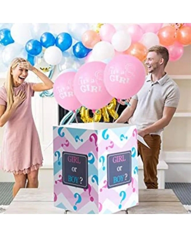 Ballonbox 'Girl or Boy' inkl. Luftballons