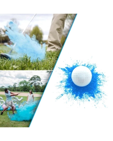 Balle de golf Gender Reveal avec poudre