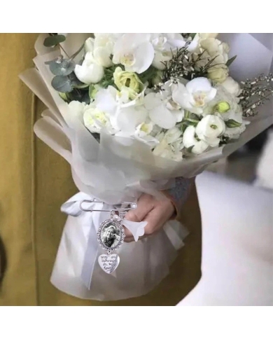 Mémorial de charm pour le bouquet de la mariée 'Cœur'