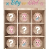 Babyparty - Tic Tac Toe Gender Reveal Spiel - The-Weddingshop