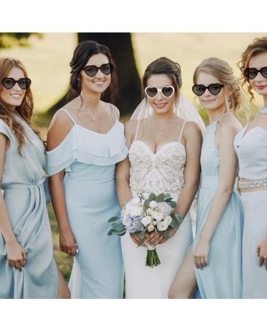 Set de lunettes de soleil 'Cœur Noir' (6 pièces)