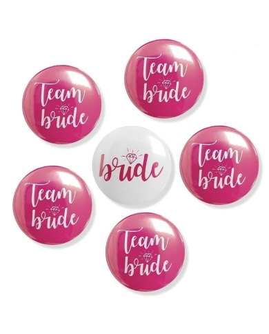 Badge-Kit 'Team Bride' - rose