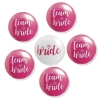 Button-Set 'Team Bride' - pink
