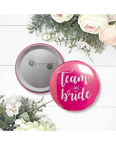 Button-Set 'Team Bride' - pink