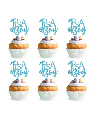 Cupcake Toppers 'It's a Boy' (10 Stück) - The Weddingshop