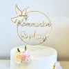 Cake Topper 'Colombe' personnalisé - bois