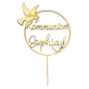 Cake Topper 'Colombe' personnalisé - bois