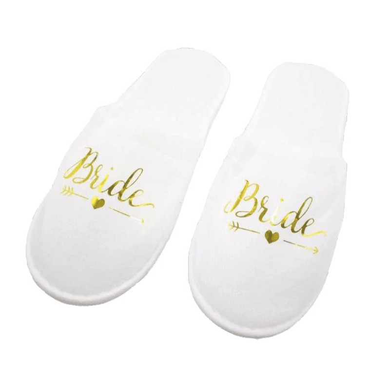 Set Pantoufle Slipper 'Team Bride' (7 pièces) - The-Weddingshop