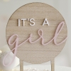 Babyshower - Cake Topper 'It's a Girl' - bois - The-Weddingshop