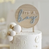 Babyshower - Cake Topper 'It's a Boy' - bois - The-Weddingshop