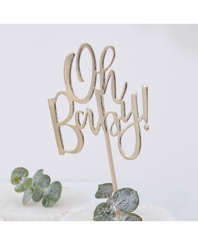 12 Décorations à cupcakes 'Oh Baby'