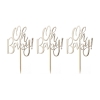 Cupcake Toppers 'Oh Baby' (10 Stück) - The Weddingshop