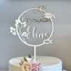 Cake Topper 'Fisch' personalisiert - Holz
