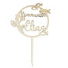 Cake Topper 'Fisch' personalisiert - Holz