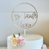 Cake Topper 'Taufe' personalisiert - Holz