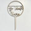 Cake Topper 'Taufe' personnalisé - bois