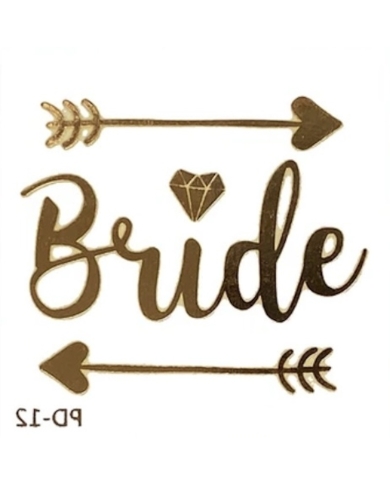 Tattoo 'Bride Herz' - gold
