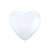 25 Herzluftballons - Weiss - 40 cm