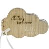 Livre d'or nuage en bois 'Hello Baby' personalisé - The-Weddingshop