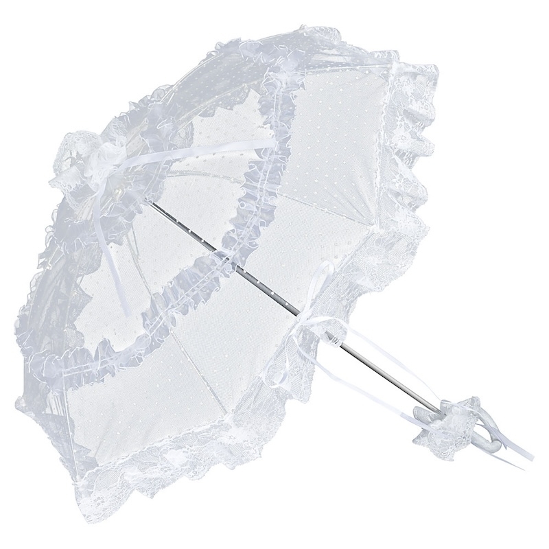 Parapluie en dentelle 'Salomea' - Blanc - The-Weddingshop