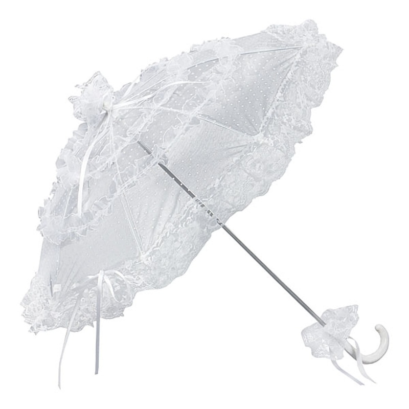 Parapluie en dentelle 'Salomea' - Blanc - The-Weddingshop